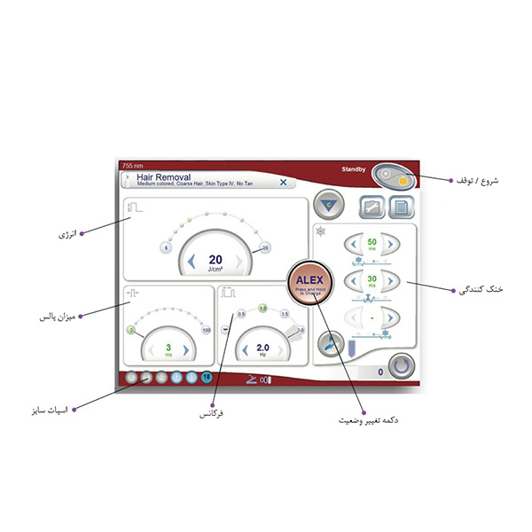 دستگاه لیزر الکساندریت Vira 755NM مدل UL720 | آس کالا