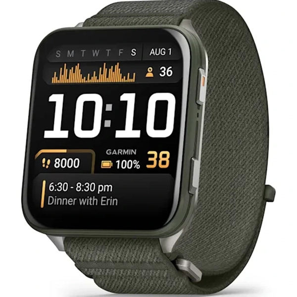 Venu X1 Moss Titanium ساعت گارمین Venu X1 Moss Titanium