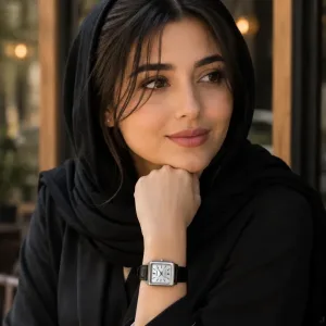 ساعت کاسیو LTP-V007L-7E1UDF زنانه صفحه سفید بند چرمی مشکی
