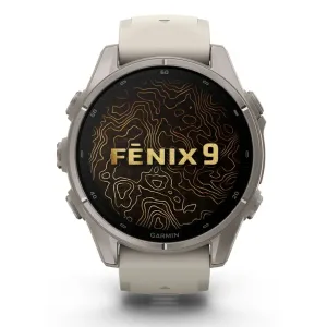ساعت گارمین Fenix 9 43mm Titanium with Fog Gray