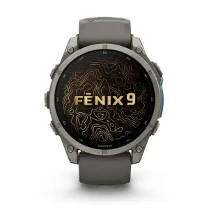 ساعت گارمین Fenix 9 47mm Titanium with Pebble Gray