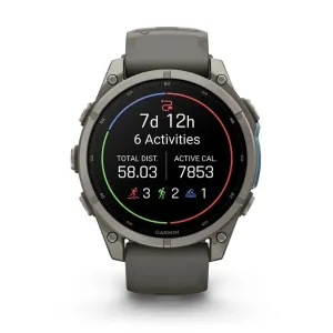 ساعت گارمین Fenix 9 47mm Titanium with Pebble Gray