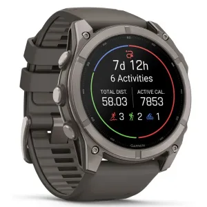 ساعت گارمین Fenix 9 51mm Titanium with Pebble Gray