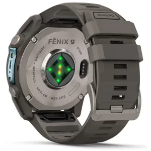ساعت گارمین Fenix 9 51mm Titanium with Pebble Gray