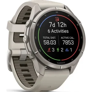 ساعت گارمین Fenix 9 Pro 43mm Titanium with Fog GrayDark Sandstone