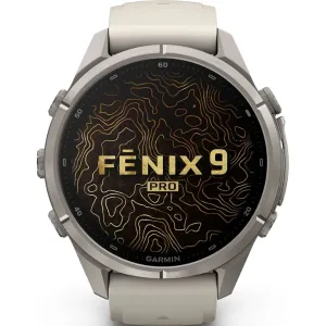 ساعت گارمین Fenix 9 Pro 43mm Titanium with Fog GrayDark Sandstone