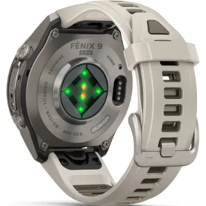 ساعت گارمین Fenix 9 Pro 43mm Titanium with Fog GrayDark Sandstone