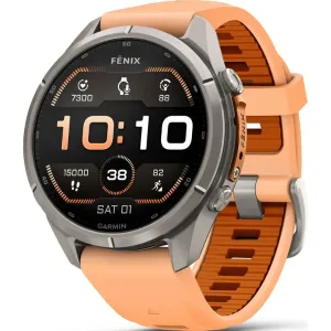 ساعت گارمین Fenix 9 Pro 43mm Titanium with Shell Pink-Autumn Orange