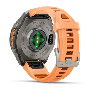 ساعت گارمین Fenix 9 Pro 43mm Titanium with Shell Pink-Autumn Orange