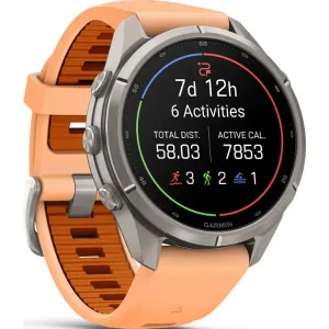 ساعت گارمین Fenix 9 Pro 43mm Titanium with Shell Pink-Autumn Orange