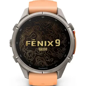 ساعت گارمین Fenix 9 Pro 43mm Titanium with Shell Pink-Autumn Orange